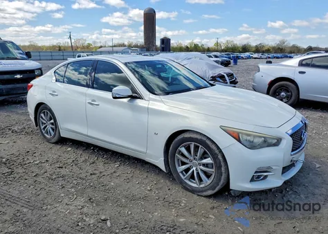 2014 Infiniti Q50 Premium z USA, uszkodzony, nr VIN JN1BV7AP4EM682317